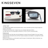 KINGSEVEN 2021 Brand Classic Square Polarized Sunglasses Mens Driving Male Sun Glasses Eyewear UV Blocking Oculos N7906