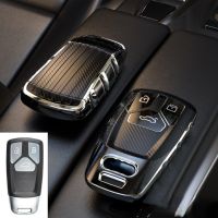 โครงเปลือกนอกเคส Kunci Remote Mobil TPU แฟชั่นสำหรับ Audi A4 B9 A5 A6 8S 8W Q5 Q7 4M S4 S5 S7 TT TFSI เคสมือถือ RS Fob ไร้กุญแจ