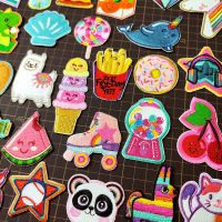 Pisa Dinosaur French Fries Ice Cream Cloth Mend Decorate Iron On Apparel Decoration Applique Sew On Patches For Clothing Food Haberdashery