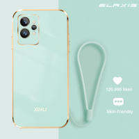 เคสโทรศัพท์มือถือสำหรับ Realme GT 2 Pro,เคสนิ่มซิลิโคน TPU ชุบโลหะด้วยไฟฟ้าตรงกลางเคสกันตกคลุมด้านหลังมือถือแบบเรียบง่าย