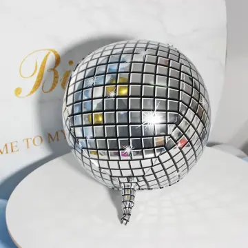 Disco Ball Balloon - DIsco Ball Mylar, Dance Party, Disco Party, New Years  Eve, Space Party - Rocket Party Balloons 15 Inch Mylar Balloon