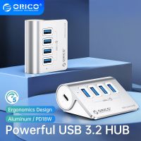 ORICO Aluminum Powered 5Gbps HUB PD18W Charger USB3.2 Type USB C Card Reader Splitter With Power Adapter for MacBook Accessories