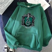 [Qinqin clothing]Draco Malfoy พิมพ์ผู้หญิงเสื้อกันหนาวหมวกแฟชั่นการ์ตูน Hoody ฤดูหนาวผ้าฝ้ายนักเรียนหลวมกว่าฮาราจูกุเสื้อยืด U Nisex เสื้อ