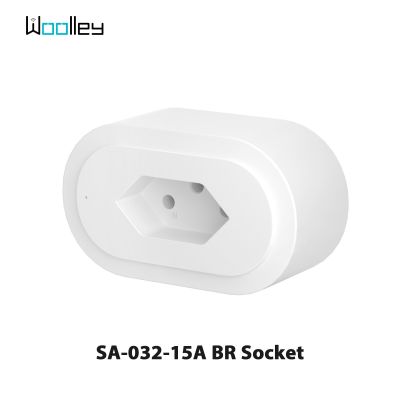 Woolley 15a Br Wi-Fi รีโมทปลั๊กเสียงปลั๊กอัจฉริยะผ่าน Brazil Ewelink แอปไร้สายการควบคุมมาตรฐาน Alexa