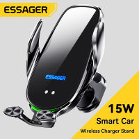 Essager Qi 15W ขาติดในช่องระบายอากาศรถที่วางโทรศัพท์ในรถแท่นชาร์จไร้สายสำหรับ IP 14 13 12 X Pro Max ที่วางโทรศัพท์ชาร์จเร็ว