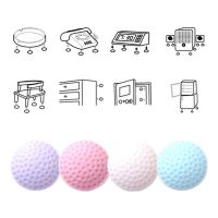 1PCS Colorful Silicone Self Adhesive Wall Protectors Door Handle Bumpers Buffer Guard Stoppers Silencer Crash Pad Doorknob Lock