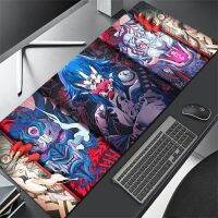 แผ่นรองเมาส์อะนิเมะ Oni XXL อุปกรณ์เกม Gabinete Gamer Keyboard Table Pad แผ่นรองเมาส์แล็ปท็อปกันลื่น 80X30CM 90X40CM