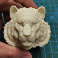 Unpainted 16 Scale Tiger Head Sculpt รุ่นสำหรับ12นิ้ว Action Figure ตุ๊กตาภาพวาดออกกำลังกาย No.001