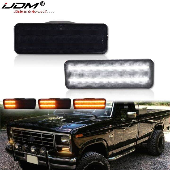 Car Front Bumper Sequential Amber Turn Signals Lights Assembly For Ford