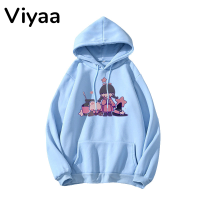 Viyaa เสื้อฮู้ด เสื้อแขนยาวอบอุ่น หลวมและสบาย สไตล์ สไตล์ ทันสมัย สบายๆ WWY2392Z6F 38Z230923