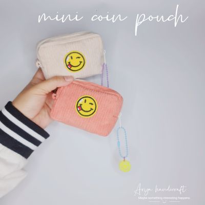 MINI COIN BAG กระเป๋าตังลูกฟูก พร้อมแถมพวงกุญแจสุ่ม ใส่เงินเหรียญ บัตรต่างๆ