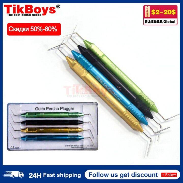 4 Sztuk/Zestaw Dental Endo Buchanan Hand Plugger Fill Instrument Tip 40