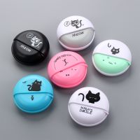 1 Pcs ABS Headphone Cable Box Round Earphone Wire Cable Organizer Rotary Storage Protective Data Line Box Pocket Travel Portable