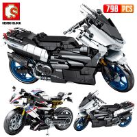 SEMBO City Motorcycle Moto Racing Car Building Blocks Motobike Vehicles Model Bricks Educational Toys for Kids Gifts Building Sets