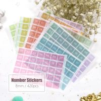 MyPretties Basic Label Stickers Number Stickers Planner Stickers Weekly Daily Schedule Mark Agenda Stationery Stickers N.1119 Stickers  Labels