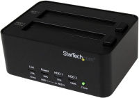 StarTech.com Dual Bay Hard Drive Duplicator And Eraser, Standalone SATA HDD/SSD Cloner/Copier, USB 3.0 To SATA Docking Station, Hard Drive Duplicator And Sanitizer Dock (SATDOCK2REU3)