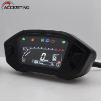 ◘卍¤ Motorcycle Universal LCD Digital Backlight Odometer Speedometer With RPM Tachometer Gauge