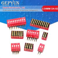 5PCS DIP Switch 2.54MM DA-02 1/2/3/4/5/6/8/10P Horizontal Dial 90 Degrees Plug-in Side Insert Bent Foot Switch New WATTY Electronics