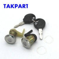 ตัวล็อคประตู Takpart ด้านหน้าซ้ายและขวามี2ปุ่มสำหรับ Peugeot 206 1998-2009