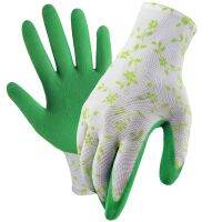 Garden Gloves Size for Women Breathable Foam Working Gloves Gardening landscapeDIY100 Rubber