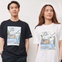 หมาจ๋า A Day with a Dog เสื้อยืด ผ้าฝ้าย 100% ลายที่ 2 - Dog Please A Day with a Dog Cotton 100% T-shirt - No. 2