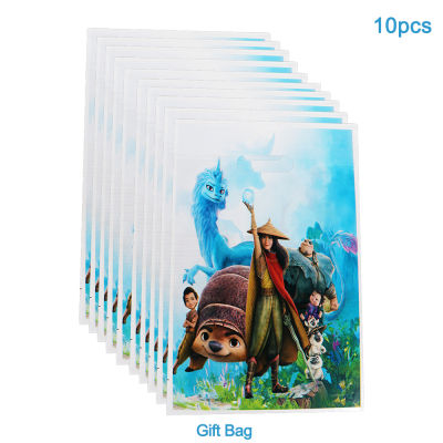 80Pcs Raya And The Last Dragon Boys Birthday Party Decoration Plate Cup Napkin Spoon Disposable Tableware Baby Shower Supplies
