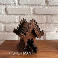 ศาลจิ๋วไม้สัก แบบมินิมอล (Mini Spirit House) by Fisher man