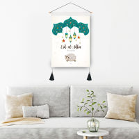 Eid Mubarak Tapestry Decor Background Wall Tapestry HangingsWall Decorations Hangings Tapestries Eid Mubarak Tapestry Art Decor