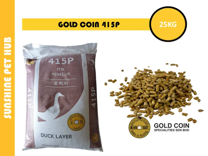 Gold Coin 415P Duck Layer Duck Feed / Dedak Itik Penelur 25KG Lazada