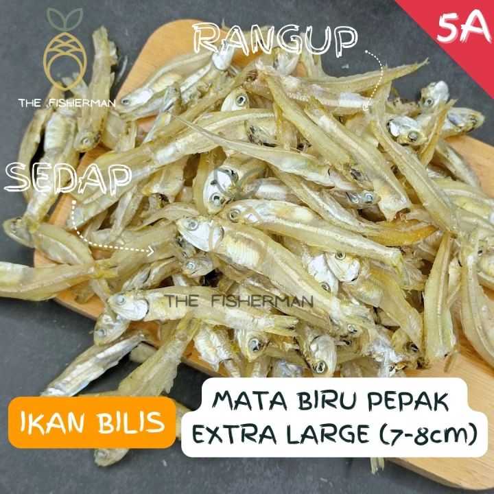 Ikan Bilis Mata Biru Pepak Belum Kopek Extra Large (XXL) 5A | Ikan ...