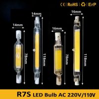 [Super bright bulb] 2022 LED R7S COB หลอดแก้ว78มม. 118มม. J78 J118หลอดไฟ AC110V 220V Home Lighting เปลี่ยนหลอดฮาโลเจน