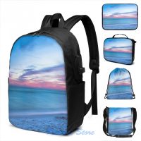 【CW】 If By Sea - on the Beach Near Destin Florida USB men School bags bag laptop