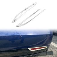 Car Rear Fog Light Cover Trim Tail Fog Light Lamp Frame Trims Car Styling Accessories for Tesla Model Y