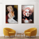 Marilyn Monroe นักแสดงภาพวาดตกแต่งโปสเตอร์ผ้าใบ Wall Art สำหรับห้องนั่งเล่นและห้องนอน