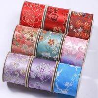 [HOT!] 10Yards 1 quot; 1 1/2 quot; Silver Gold Embroidery Featured Element Traditional Chinese Ribbon Print Fabric Trim 25mm 38mm DIY Hair Bow Ta