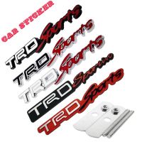 Hot New Dedicated to Toyota TRD Sports car stickers metal mesh car logo brushed aluminum stickers bod