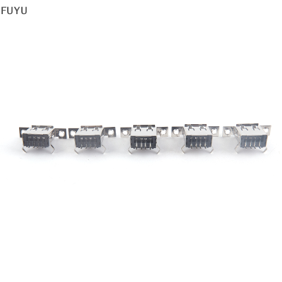 FUYU 5pcs Micro USB 2.0 FEMALE JACK 4Pin USB Port Dock Connector TAIL CHARGING SOCKET