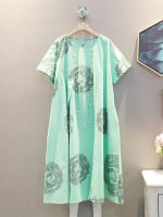 XITAO Dress Women Fashion Print Loose Dress