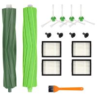 Main Brush Side Brush HEPA Filter Parts Vacuum Cleaner Accessories Compatible for IRobot Roomba I3 I3+ I4 I7 E5 E6 E7