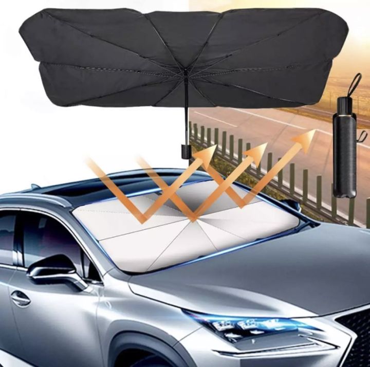 auto-style-ร่มกันแดดในรถ-กัน-uv-กันสะท้อนแสงแดดลดความร้อนในรถได้อย่างมีประสิทธิภาพ-บังแดดในรถยนต์-ใช้ได้กับรถยนต์ทุกยี่ห้อ-แถมกระเป๋าหนัง