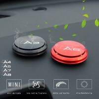 Car Air Freshener Diffuser Refillable Solid Perfume For Audi A3 A4 A5 A6 A7 A8 Metal Auto Style Emblem Aromatherapy Accessories