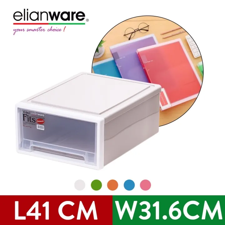 Elianware E-642 Stackable Drawer Storage Box | Lazada