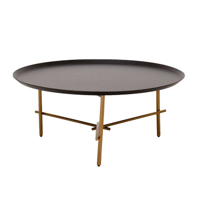 modernform โต๊ะกลาง รุ่น DAL ขาสแตนเลส TOP สีดำ