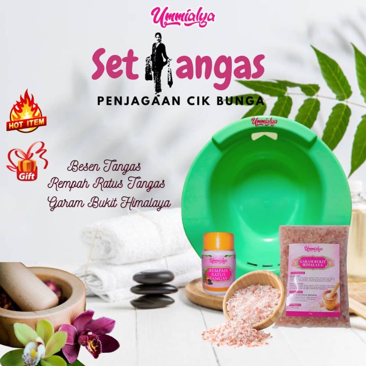 Set Tangas Ummialya Set Berpantang Ummialya Garam Bukit Himalaya