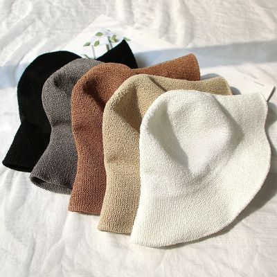 Foldable Cap Refreshing And Breathable Literary And Artistic Top Hat Sen Hat Fisherman Hat Cotton And Linen Sunshade Hat Knitted Basin Cap