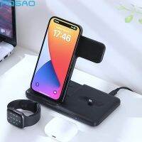 ZZOOI Fold 3 In 1 Wireless Charger Stand For iPhone 14 13 12 11 XS XR X 8 Fast Charging Dock Station for Apple Watch 8 7 6 Airpods Pro