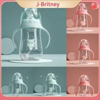 J-BRITNEY ขวดน้ำดื่มอเนกประสงค์ถ้วยเด็กกว้างขวดนมแก้วน้ำพร้อมลูกบอลแรงโน้มถ่วง