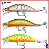 JUZHUFEI 2pcs Wobblers crankbaits เหยื่อตกปลาขนาดเล็ก ตะขอสามชั้น การสั่นสะเทือน เหยื่อล่อตกปลา ร้อนแรงมาก รอกสปินเนอร์ เหยื่อจมวิบ อุปกรณ์ตกปลาสำหรับตกปลา