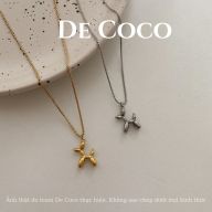 [KHÔNG ĐEN GỈ] Vòng cổ titan hình chó, dây chuyền hình cún Snoopy De Coco decoco.accessories thumbnail