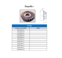 SINGLE A MILLING CUTTER 63/45*80/60*45  มีดมุมเดี่ยว  GT76...   พร้อมส่ง